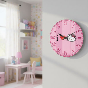 Horloge ronde Kitty