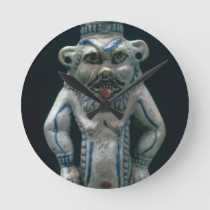 Horloge Ronde Kohl pot in the form of the god Bes, New Kingdom