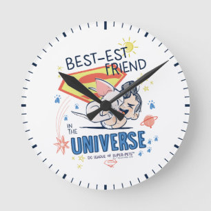 Horloge Ronde Krypto & Superman : Le meilleur ami de l'univers