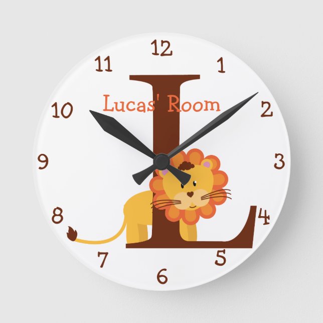 Horloge Ronde L est pour la chambre Lion et Lucas-Child (Recto)