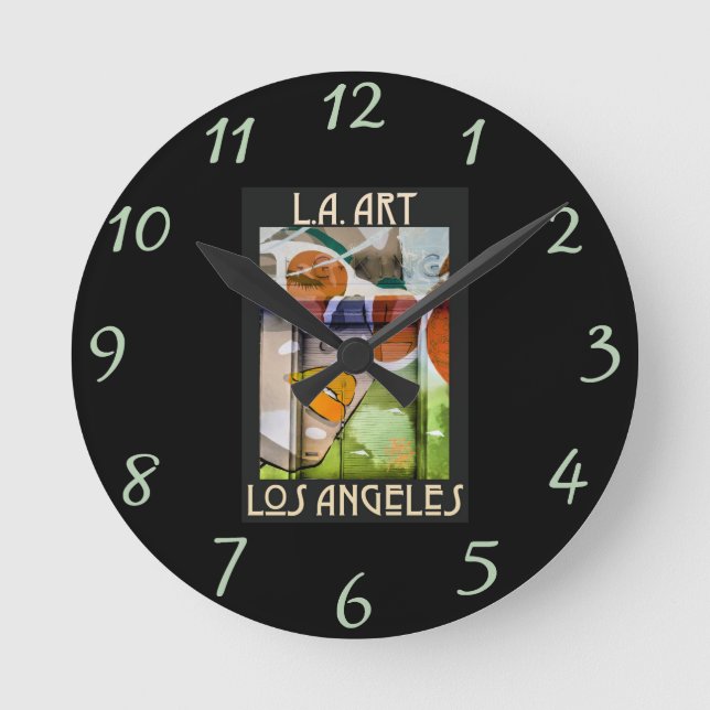 Horloge Ronde LA art2 Wall Clock (Recto)