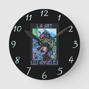 Horloge Ronde LA Art Wall Clock