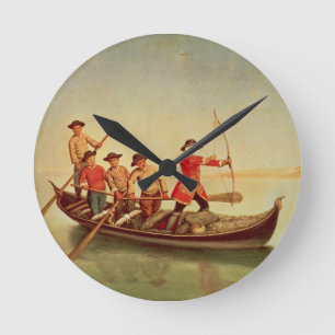 Horloge Ronde La chasse à canard