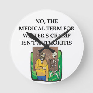 Horloge Ronde la crampe de l'auteur