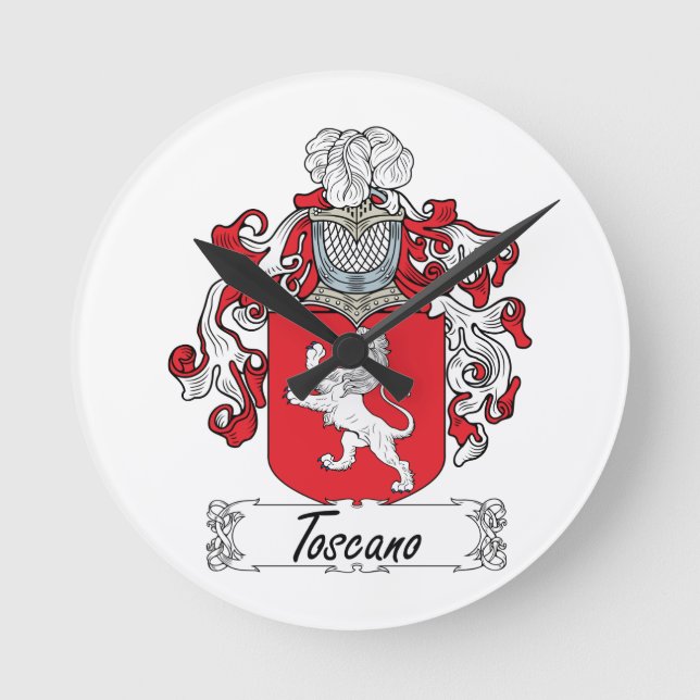 Horloge Ronde La crête de la famille Toscane (Recto)