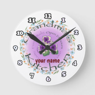 Horloge Ronde La cuisine de grand-mère