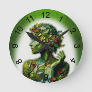 Horloge Ronde La Dame Verte