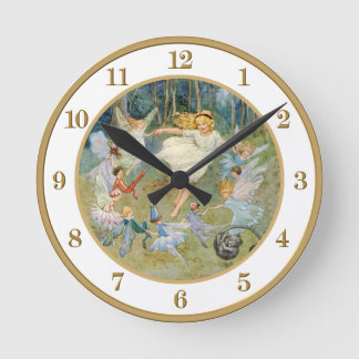 Horloge Ronde La danse dans l'anneau de fée