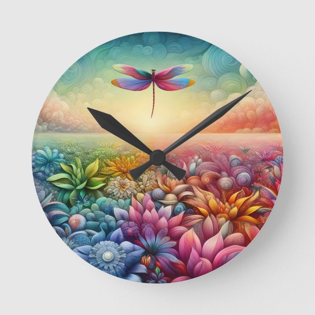 Horloge Ronde La Danse de la libellule (Recto)