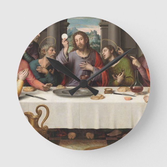Horloge Ronde La Dernière soupe Vicente Juan Masip (Recto)