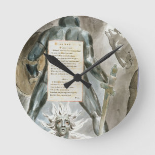 Horloge Ronde "La descente d'Odin", conçoivent 81 "des poèmes