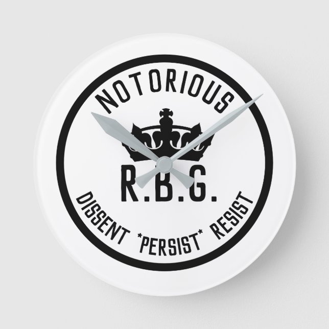 Horloge Ronde La dissidence notoire du RBG résiste (Recto)