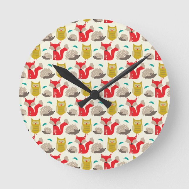 Horloge Ronde La faune boisée (Recto)