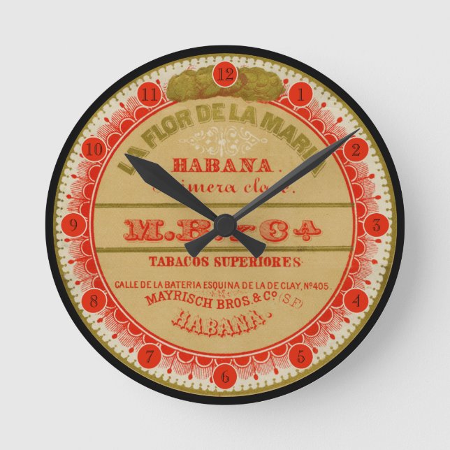 Horloge Ronde La Flor De La Maria (with numbers) (Recto)