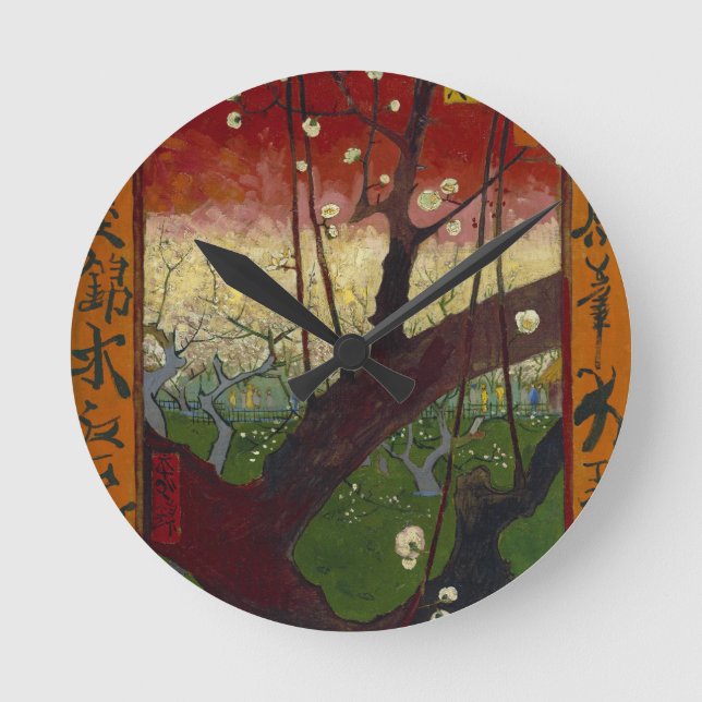 Horloge Ronde La japonaise de Van Gogh après Hiroshige (Recto)