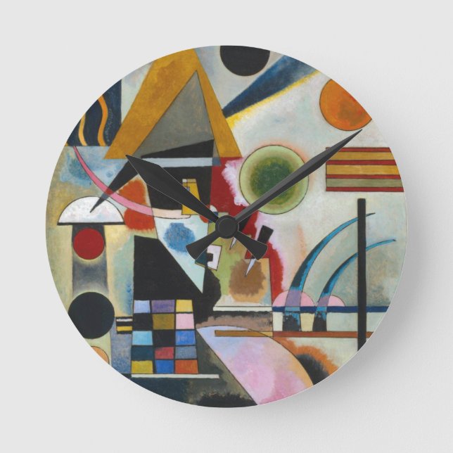 Horloge Ronde La peinture Abstraite de Kandinsky (Recto)