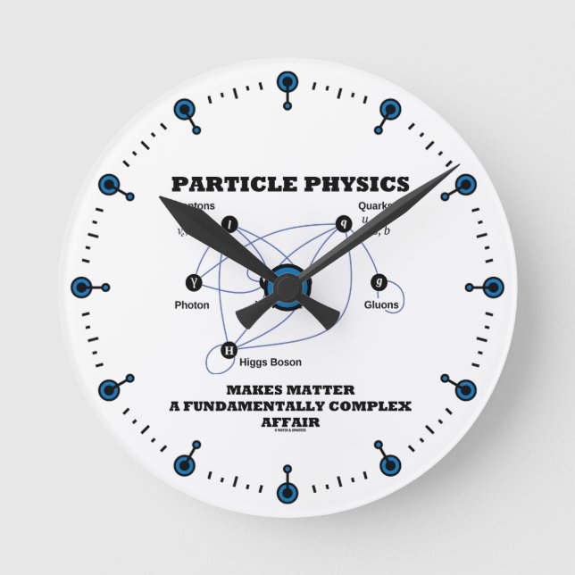 Horloge Ronde La Physique Des Particules Fait De La Matière Une  (Recto)