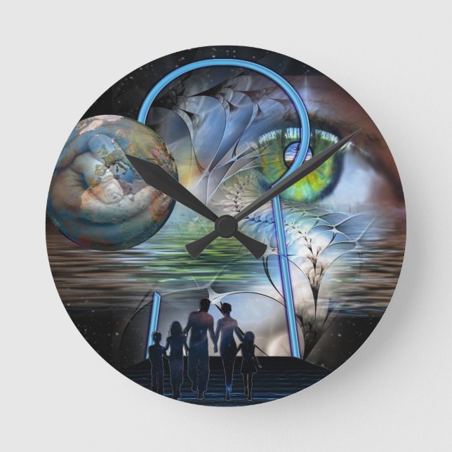 Horloge Ronde La réalité change (Recto)
