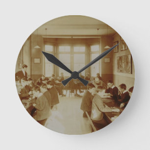Horloge Ronde La salle de détente du garçon chez l'Institu sourd