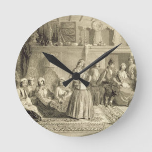 Horloge Ronde La salle de repos près des bains chez Shemakha,