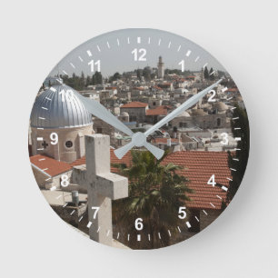 Horloge Ronde La silhouette de la vieille Jérusalem