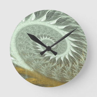 Horloge Ronde La spirale cosmique - spirale d'or de la géométrie