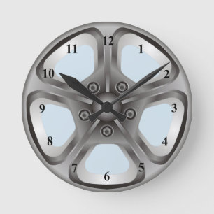 Horloge Ronde La voiture d'enjoliveurs de casquette de hub de