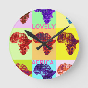 HORLOGE RONDE L'AFRIQUE AMOUREUSE