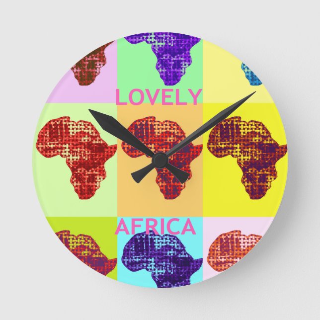 HORLOGE RONDE L'AFRIQUE AMOUREUSE (Recto)