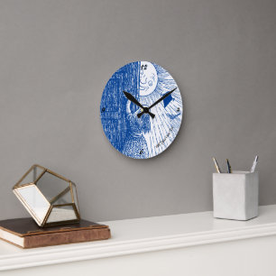 Horloge Ronde Laissez le soleil briller dans l'horloge