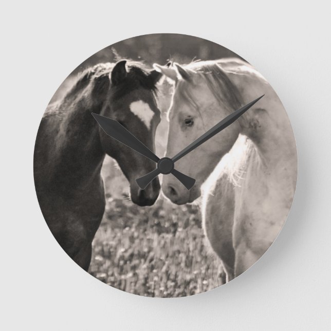 Horloge Ronde L'amour du cheval (Recto)