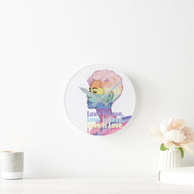 Horloge Ronde L'amour est l'amour (Maison)