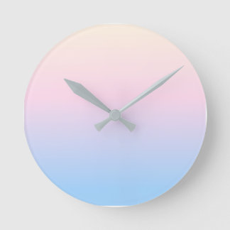 Horloge Ronde Lampant bleu