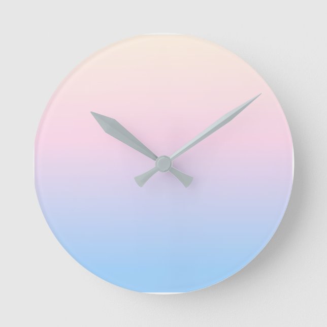 Horloge Ronde Lampant bleu (Recto)