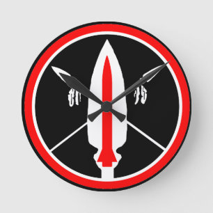 Horloge Ronde Lance missile clock