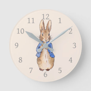 Horloge Ronde Lapin de Pâques Classique