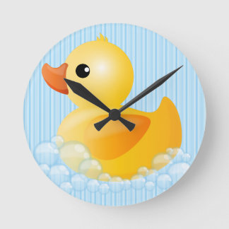 Horloge Ronde Large Yellow Duck