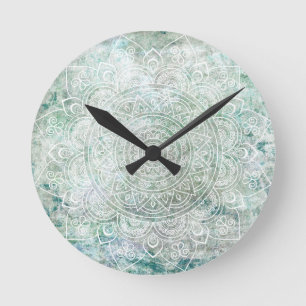 Horloge Ronde L'art mandala