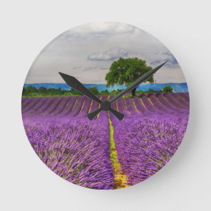 Horloge Ronde Lavender Field pittoresque, France