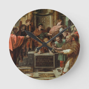 Horloge Ronde L'Aveugle d'Elymas (dessin pour la Sixtine Ch