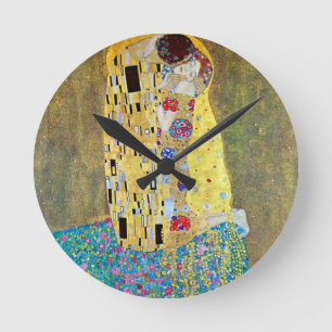 Horloge Ronde Le Baiser (original Der Kuss) de Gustav Klimt