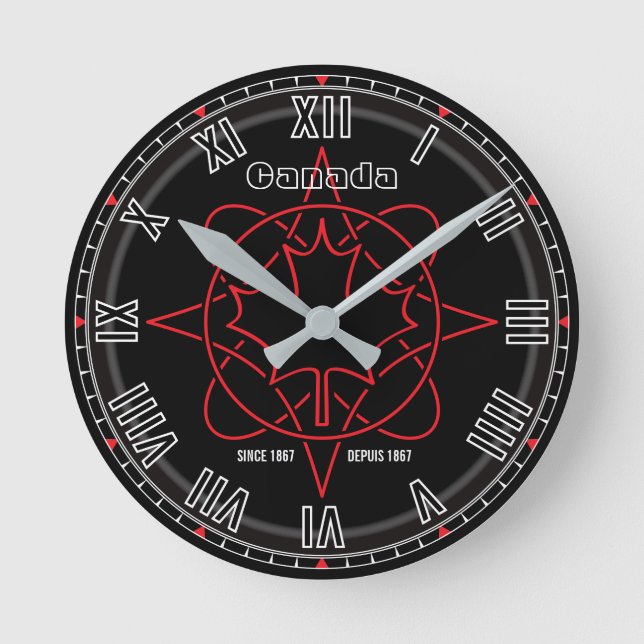 Horloge Ronde Le Canada depuis 1867 (Recto)