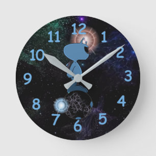 Horloge Ronde Le cavalier de la sphère de Qwiby
