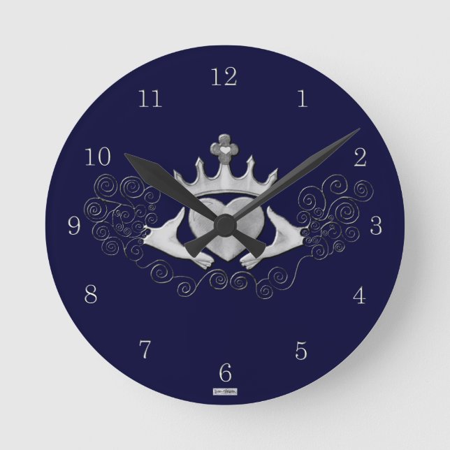 Horloge Ronde Le Claddagh (Argent) (Recto)