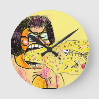 Horloge Ronde Le crachat spécial de Staphney