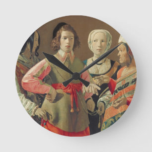 Horloge Ronde Le diseur de bonne aventure, c.1630 (huile sur la