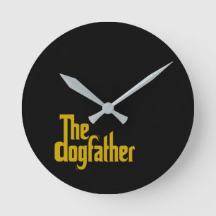 Horloge Ronde Le Dogfather - Cadeau de la Fête des Pères pour pa