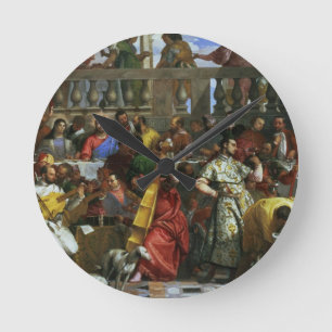 Horloge Ronde Le festin de mariage chez Cana, coordonnée des