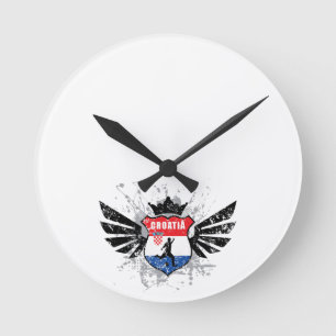 Horloge Ronde Le football de la Croatie