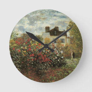 Horloge Ronde Le Jardin de Monet à Argenteuil de Claude Monet